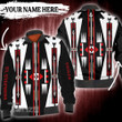 American Native Red Pattern Custom Name 3D All Over Printed Shirt, Sweatshirt, Hoodie, Bomber Jacket Size S - 5XL