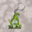 Weed Gnome Weed Leaf Acrylic Keychain