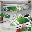 Canabis Weed Green Low Top Canvas Shoes