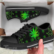 Cannabis Weed Leaf Low Top Canvas Shoes