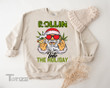 Rollin Into the Holidays Shirt Santa Smoke Weed Tee Weed Graphic Unisex T Shirt, Sweatshirt, Hoodie Size S - 5XL
