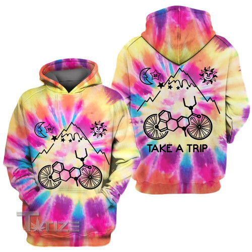 Tie Dye LSD bicycle day 3D All Over Printed Shirt, Sweatshirt, Hoodie, Bomber Jacket Size S - 5XL