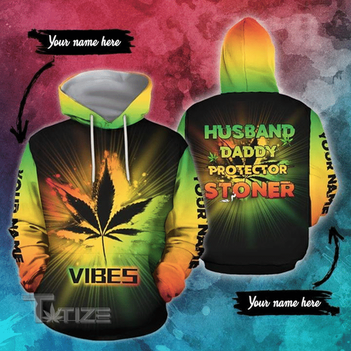 Weed husband daddy protector stoner 3D All Over Printed Shirt, Sweatshirt, Hoodie, Bomber Jacket Size S - 5XL