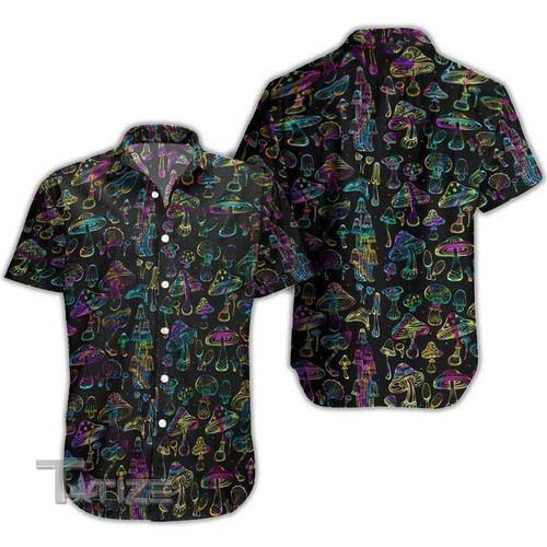 Lsd Mushroom Psychedelic Trippy Hawaiian Shirt
