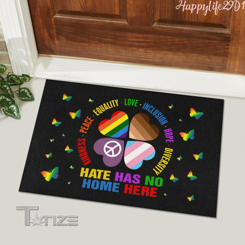 LGBT Pride, Hate Has No Home Here Doormat