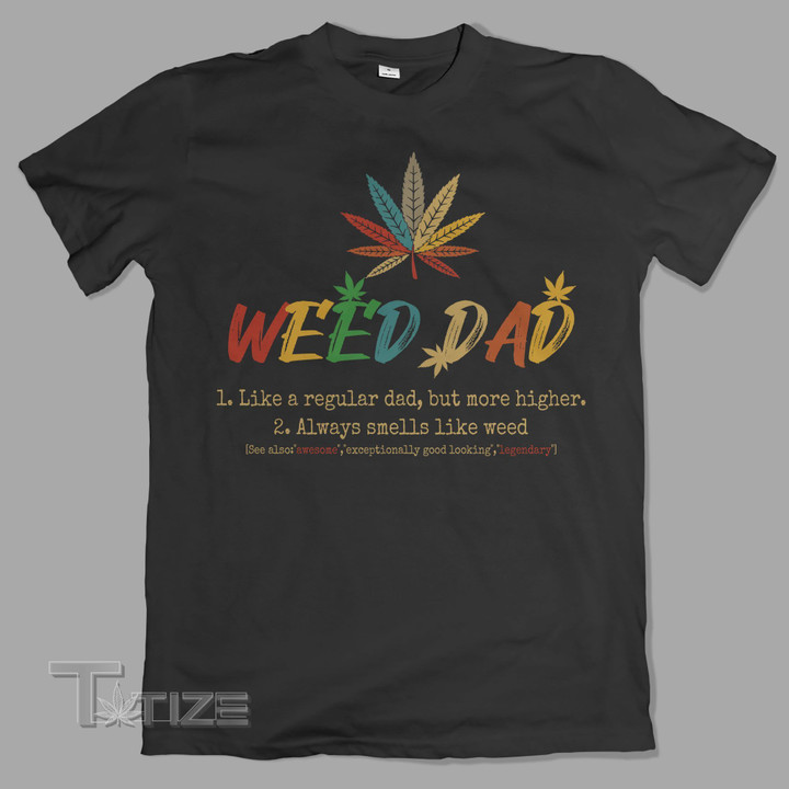 Retro Weed Dad Definition Graphic Unisex T Shirt, Sweatshirt, Hoodie Size S – 5XL
