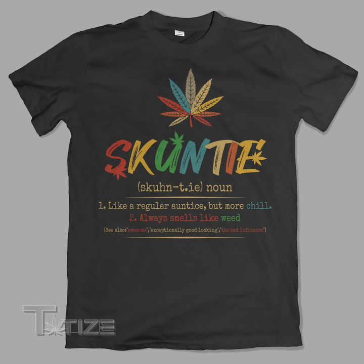 Retro Skuntie Weed Aunt Definition Graphic Unisex T Shirt, Sweatshirt, Hoodie Size S – 5XL