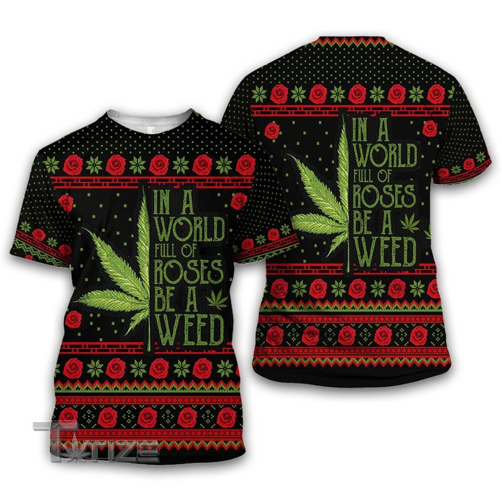 Ugly sweater rose weed Leggings Combo