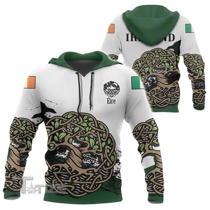 Ireland Eire Tree Of Life 3D All Over Printed Shirt, Sweatshirt, Hoodie, Bomber Jacket Size S - 5XL