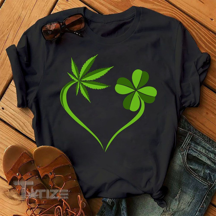 Irish Weed leaf patrick day Graphic Unisex T Shirt, Sweatshirt, Hoodie Size S - 5XL