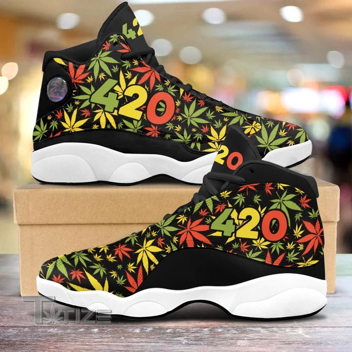 Weed leaf color 13 Sneakers XIII Shoes