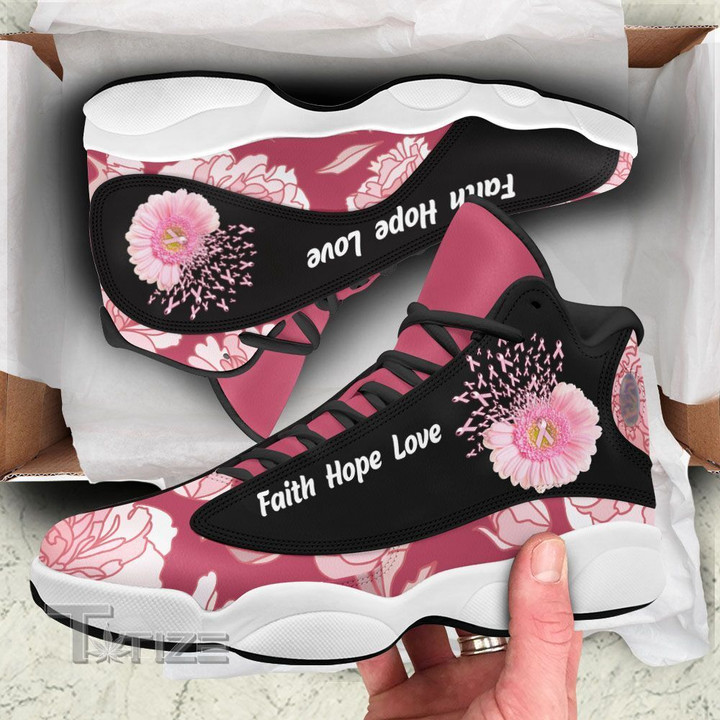 Breast cancer flower 13 Sneakers XIII Shoes