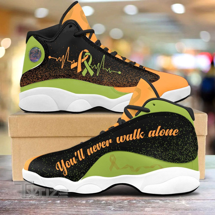 Leukemia & Lymphoma you'll never walk alone 13 Sneakers XIII Shoes