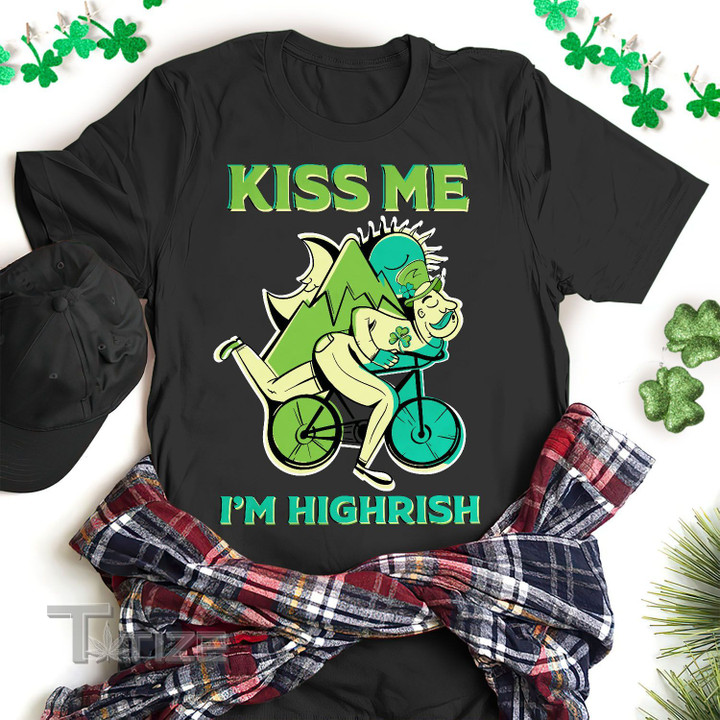 Irish LSD St Patrick Kiss me I'm highrish Graphic Unisex T Shirt, Sweatshirt, Hoodie Size S - 5XL