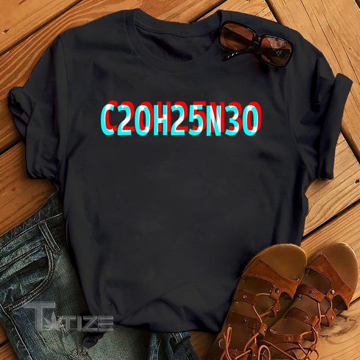LSD C20H25N30 Graphic Unisex T Shirt, Sweatshirt, Hoodie Size S - 5XL