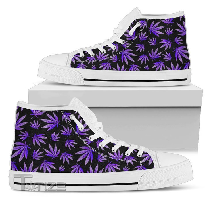 Cannabis Hightop Shoes Fashion