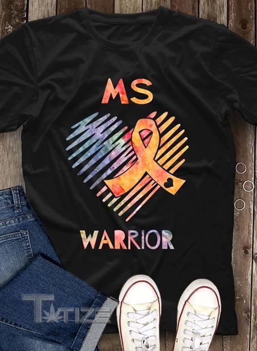 MS Warrior Multiple Sclerosis Awareness Month Graphic Unisex T Shirt, Sweatshirt, Hoodie Size S - 5XL