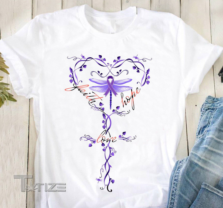 Faith Hope Love Epilepsy Awareness  Graphic Unisex T Shirt, Sweatshirt, Hoodie Size S - 5XL