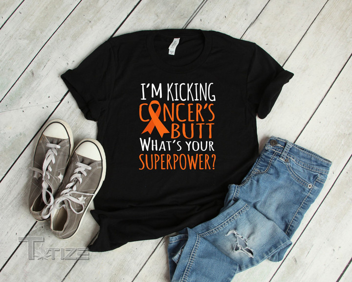 Superpower Leukemia Cancer  Graphic Unisex T Shirt, Sweatshirt, Hoodie Size S - 5XL