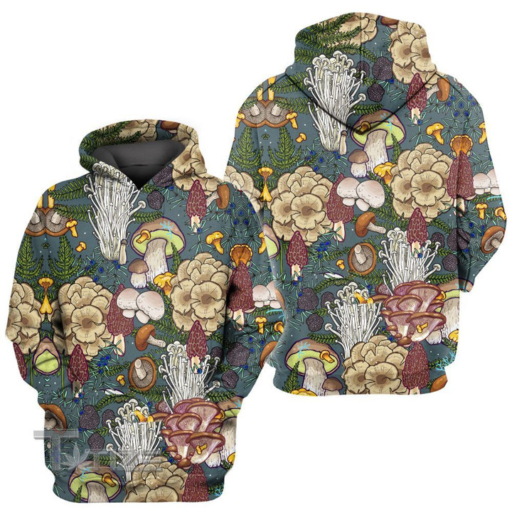 Mushroom Weeds And Mushroom's Kinds 3D All Over Printed Shirt, Sweatshirt, Hoodie, Bomber Jacket Size S - 5XL
