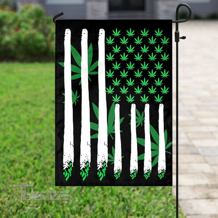 Weed Weed Joint Weed Leaf US Garden Flag, House Flag