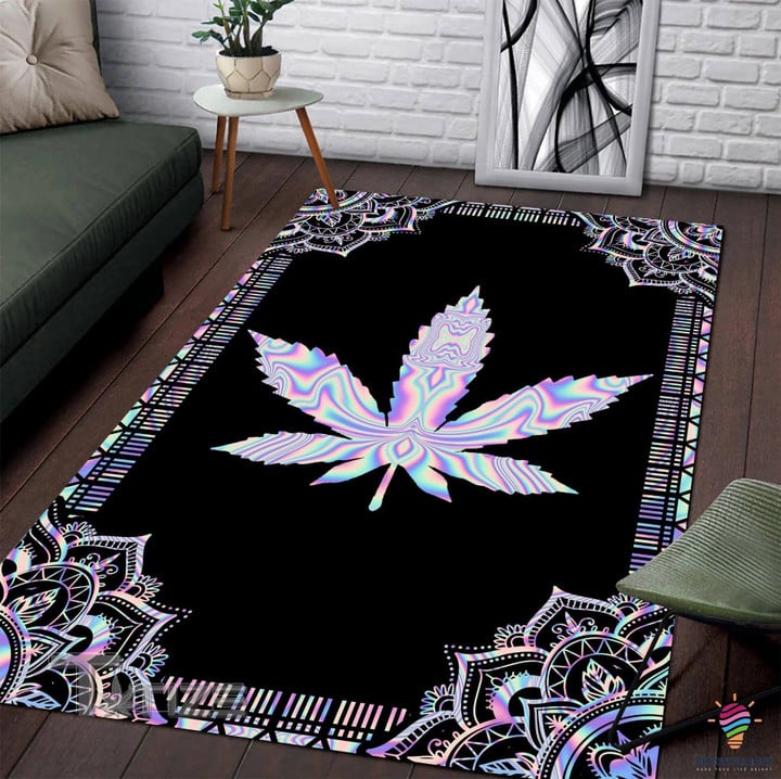 Weed pattern psychedelic color