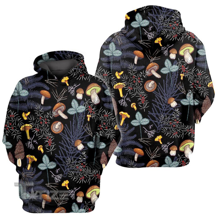 Mushroom color pattern 3D All Over Printed Shirt, Sweatshirt, Hoodie, Bomber Jacket Size S - 5XL