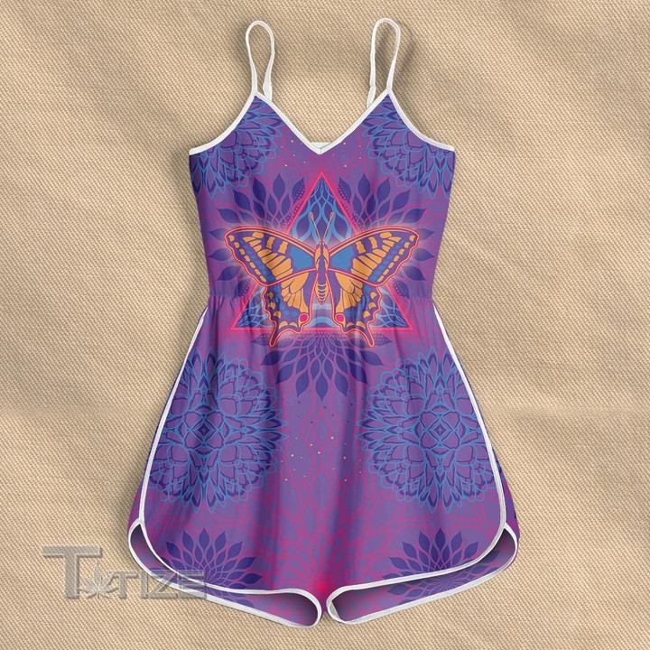 Psychedelics Butterfly Mandala Rompers For Women
