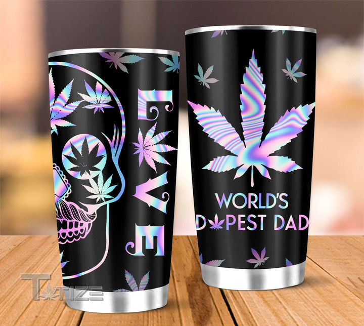 Weed World's Dopest Dad 20Oz, 30Oz Stainless Steel Tumbler