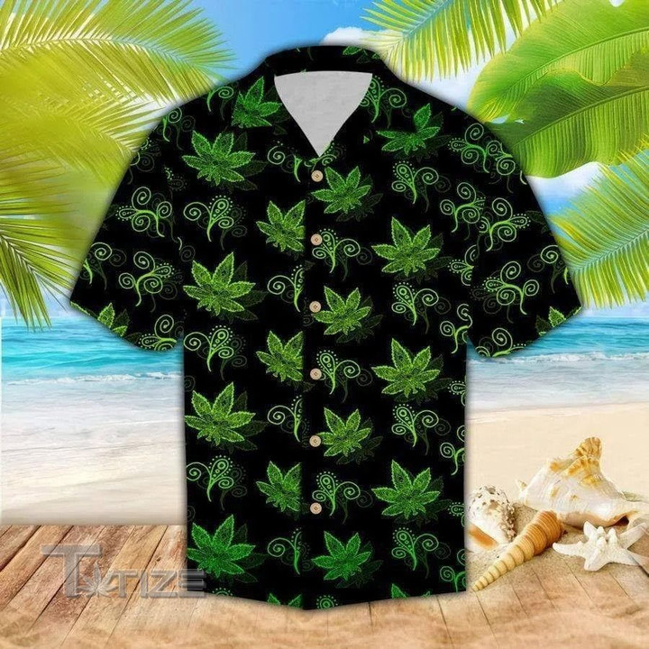 Weed leaf hawaiian pattern All Over Printed Hawaiian Shirt Size S - 5XL