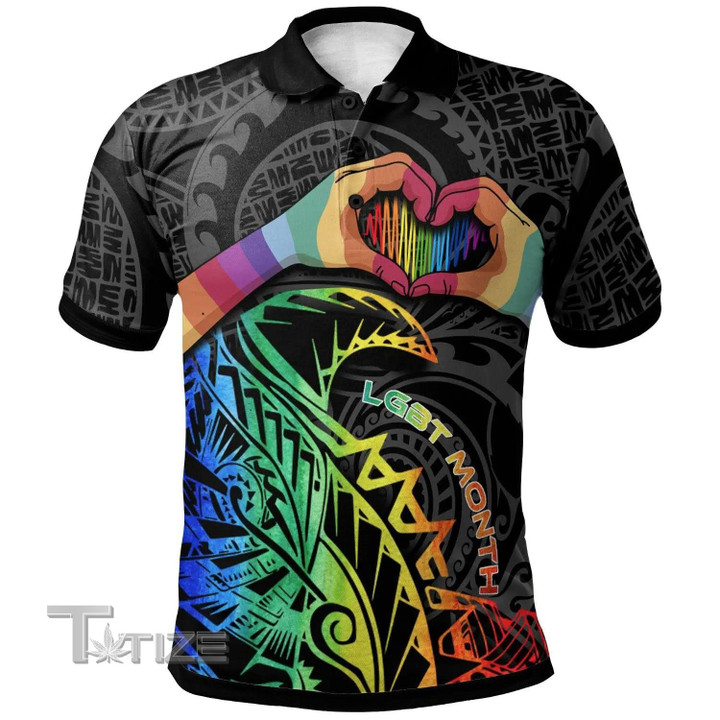 LGBT love is love All Over Print Polo Shirt