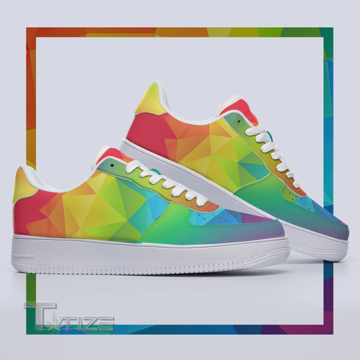 LGBT rainbow color Sneakers Shoes