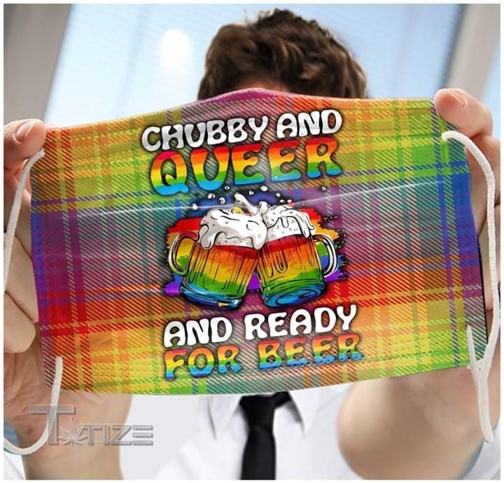 LGBT chubby and queer and ready for beer Face Mask PM 2.5 3pcs