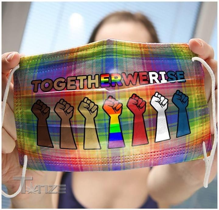 LGBT together we rise hand Face Mask PM 2.5 3pcs