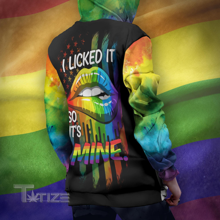 LGBT lips i licked it so it's mine 3D All Over Printed Shirt, Sweatshirt, Hoodie, Bomber Jacket Size S - 5XL