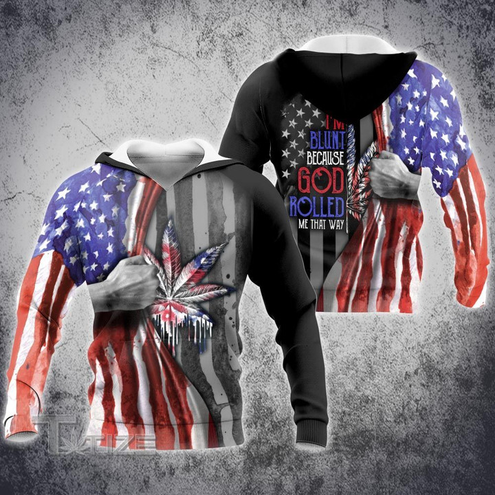 Weed American Flag God Roll 3D All Over Printed Shirt, Sweatshirt, Hoodie, Bomber Jacket Size S - 5XL