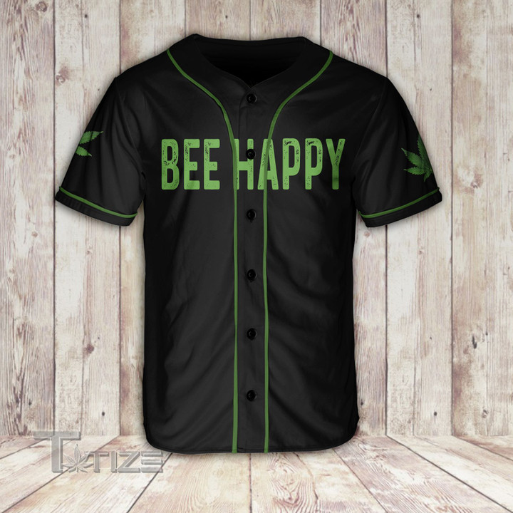 420 bee happy Baseball Shirt