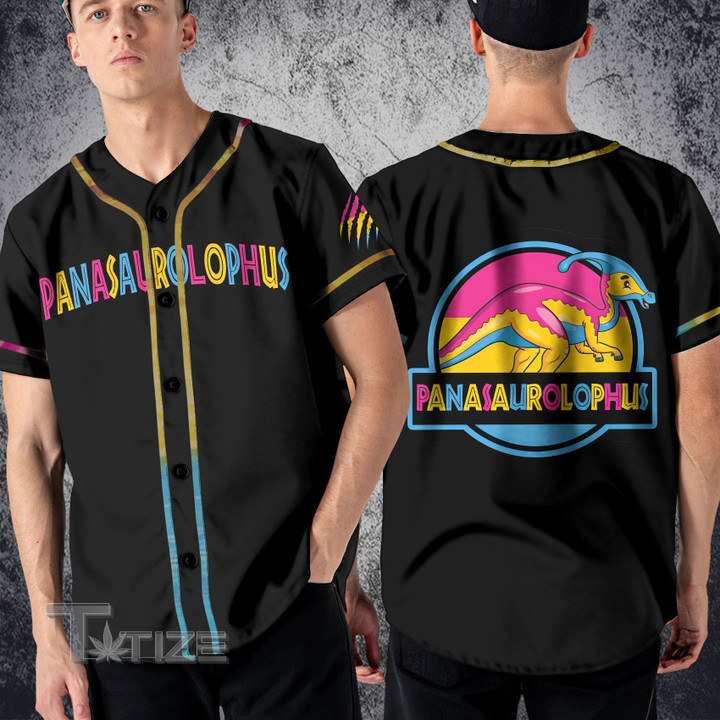 LGBT dinosaur pansexual Baseball Shirt