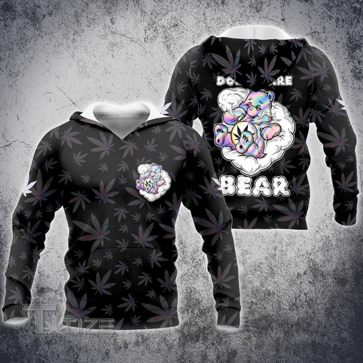 Weed Bear Holo 3D All Over Printed Shirt, Sweatshirt, Hoodie, Bomber Jacket Size S - 5XL