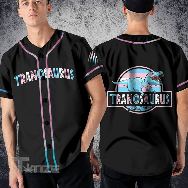 LGBT Dinosaur Transgender Baseball Shirt