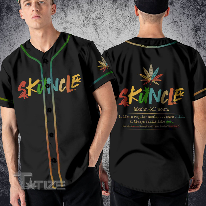420 vintage Skuncle like a regular uncle but more chill Baseball Shirt