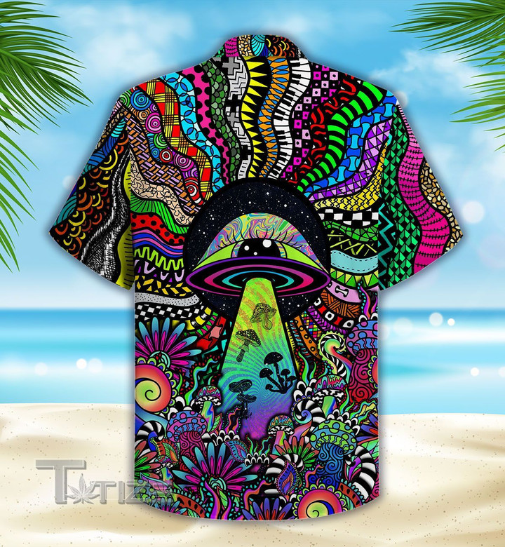 Mushroom Psychedelic All Over Printed Hawaiian Shirt Size S - 5XL