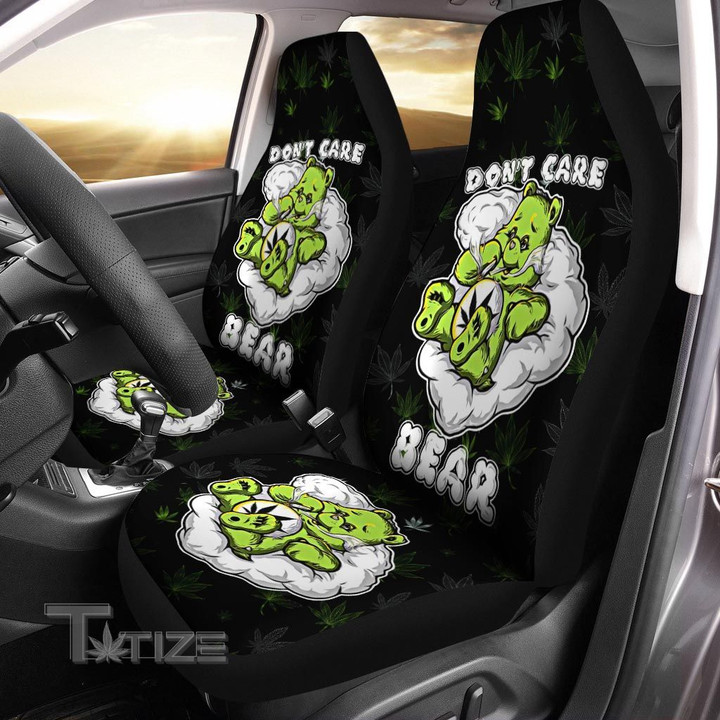 Weed dont care bear Car seat cover