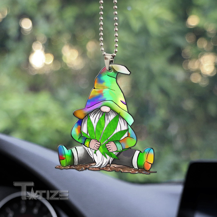 Weed gnome water color Car Ornament