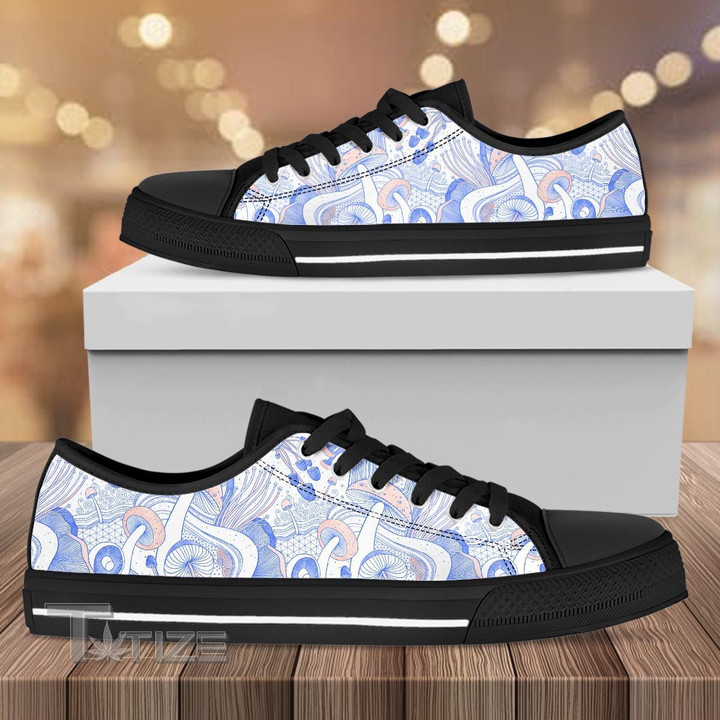 Mushroom Pattern Low Top Canvas Shoes