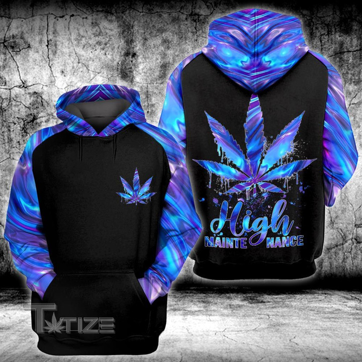 Weed Leaf Holo 3D All Over Printed Shirt, Sweatshirt, Hoodie, Bomber Jacket Size S - 5XL