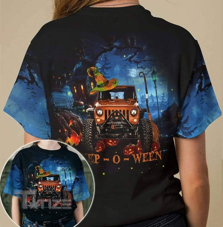 Halloween pumpkin horror off road 3D All Over Printed Shirt, Sweatshirt, Hoodie, Bomber Jacket Size S - 5XL