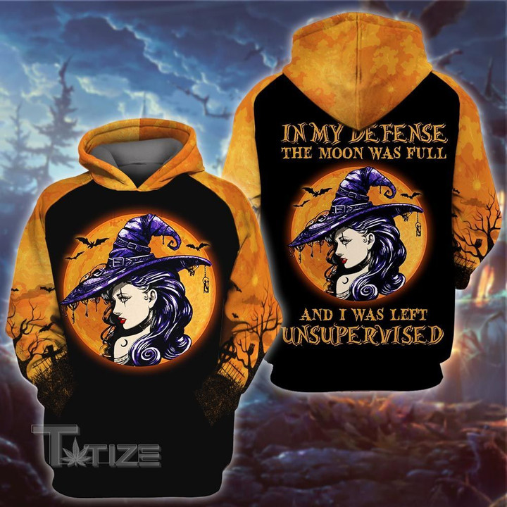 Witch halloween in my defense 3D All Over Printed Shirt, Sweatshirt, Hoodie, Bomber Jacket Size S - 5XL