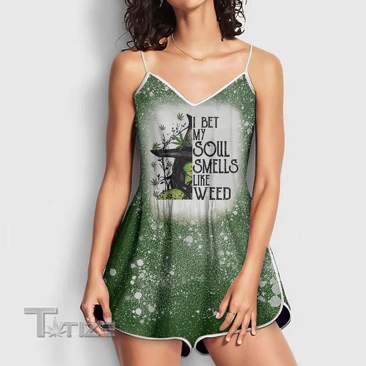Weed halloween witch i bet my soul Rompers For Women