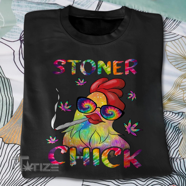 Weed Stoner Chick Graphic Unisex T Shirt, Sweatshirt, Hoodie Size S - 5XL